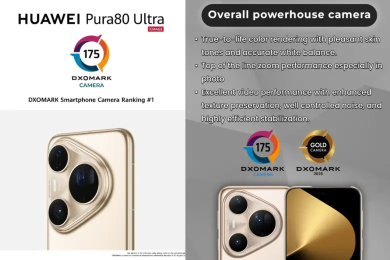 HUAWEI Pura 80 Ultra ทะยานสู่อันดับ 1 DXOMARK ด้วยนวัตกรรมกล้องเทเลโฟโต้แบบคู่ครั้งแรกของโลก มอบประสบการณ์ถ่ายภาพระดับโปรในมือคุณ