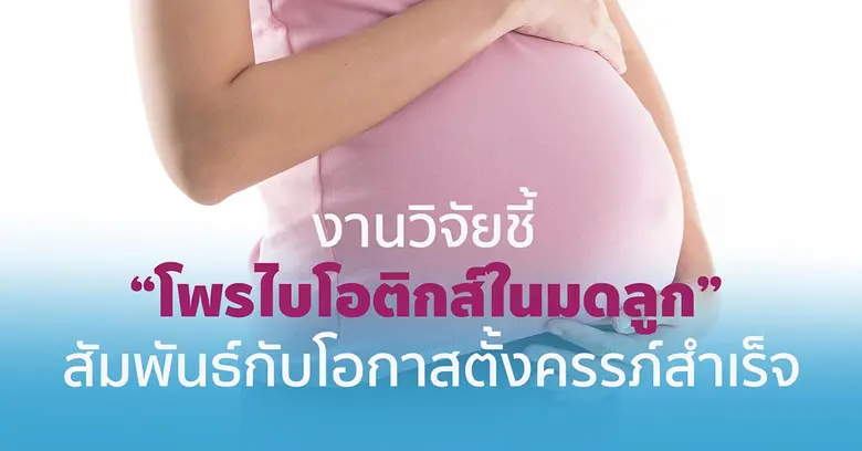 งานวิจัยชี้ "โพรไบโอติกส์ในมดลูก" สัมพันธ์กับโอกาสตั้งครรภ์สำเร็จ
