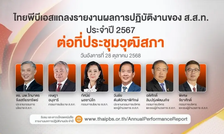 ผอ.ไทยพีบีเอส นำเสนอรายงานประจำปี 67 ชูก้าวต่อไป OTT VIPA ผลักดันเป็นแพลตฟอร์มระดับชาติ ผอ.ไทยพีบีเอส นำเสนอรายงานประจำปี 67 ชูก้าวต่อไป OTT VIPA ผลักดันเป็นแพลตฟอร์มระดับชาติ