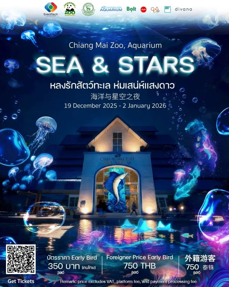Sea &amp; Stars at Chiang Mai Zoo for New Year New Experience