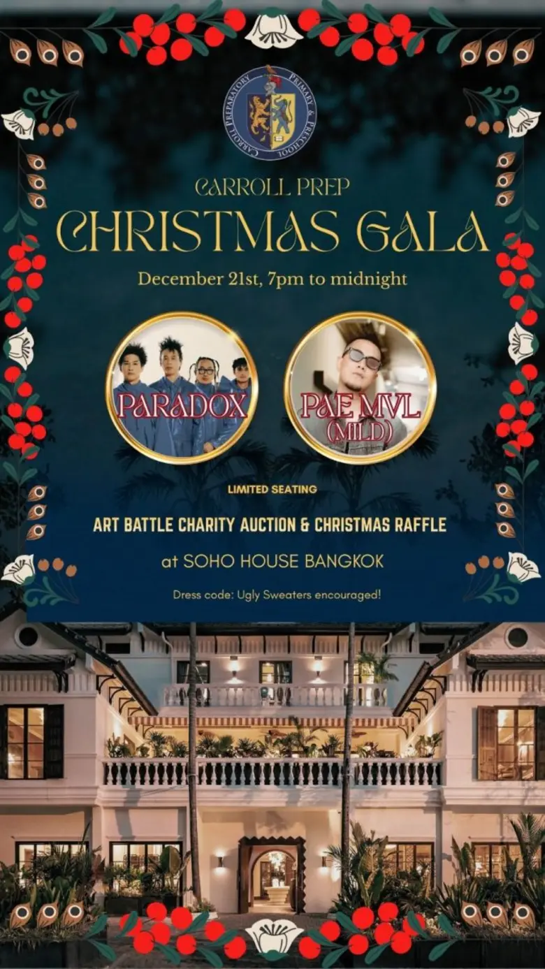 Carroll Prep to Host "Carroll Prep Christmas Gala 2025: A Night to Give" at SOHO House Bangkok