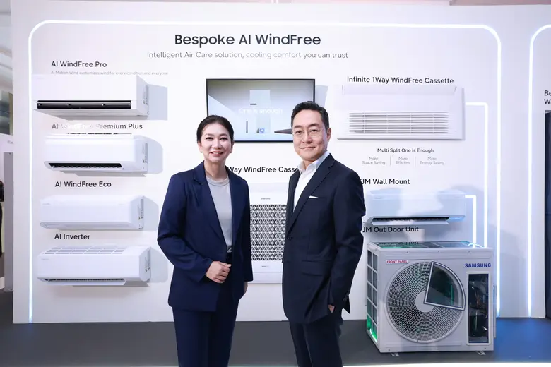 ซัมซุง พลิกโฉม เครื่องปรับอากาศ Bespoke AI WindFree Pro ด้วยออกแบบ Grid Designกลมกลืนทุกการตกแต่งภายใน และ Free Joint Multi (FJM) ที่ออกแบบให้ประหยัดพื้นที่สูงสุด  พร้อมเสริม Next Day Service บริการหลังการขายภายใน 1 วัน