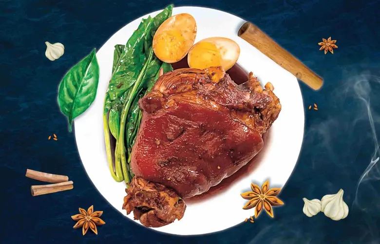 "Frozen Soya Pork Knuckle" at the Emerald Coffee Shop