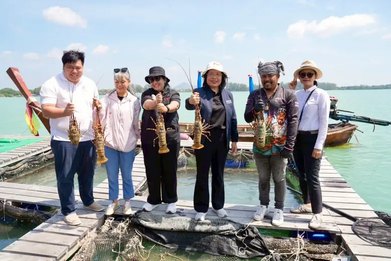 กรมทรัพย์สินทางปัญญา บุกแพ ล็อบสเตอร์เมืองไทย ตรวจเยี่ยมการผลิต "กุ้งมังกร 7 สีภูเก็ต" GI น้องใหม่ของจังหวัด เล็งต่อยอดการตลาดเชิงรุก ดันเป็นวัตถุดิบไฟน์ไดนิ่ง ปักหมุดแลนด์มาร์กท่องเที่ยวเชิงอาหาร