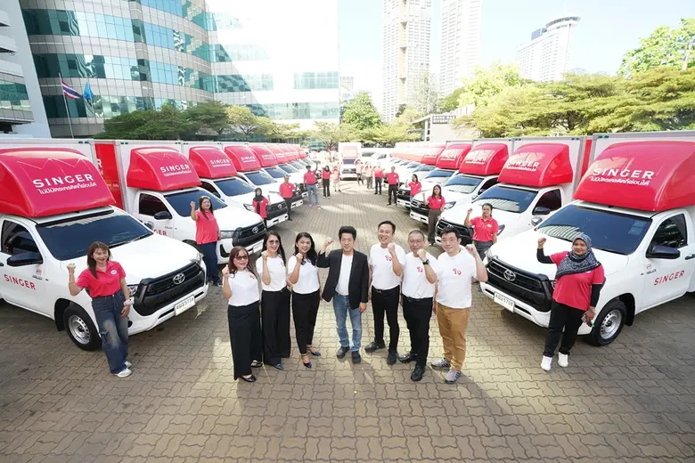 "คาราวานรถซิงเกอร์ ส่งความสุขทั่วไทย" เดินหน้ากลยุทธ์เชิงรุก เสริมพลังเครือข่ายทั่วประเทศ กระตุ้นยอดขายแอร์-สมาร์ตโฟน ช่วงไฮซีซั่น