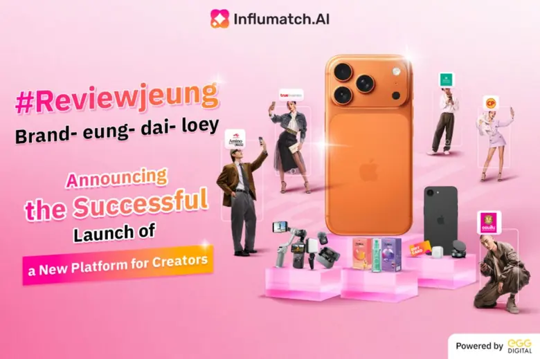 EGG Digital Announces Success of Creator Debut Platform Through "Reviewjeung Brand-Eung-Dai-Loey" Campaign Driving a Creator Ecosystem Where Brands and Creators Grow Together