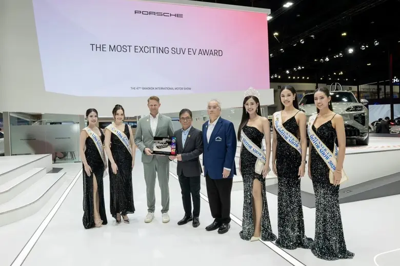 ปอร์เช่ ประเทศไทย คว้ารางวัล The Most Exciting SUV EV ในงานมอเตอร์โชว์ 2026 ตอกย้ำความสำเร็จการเปิดตัวคาเยนน์ อิเล็กทริค ใหม่