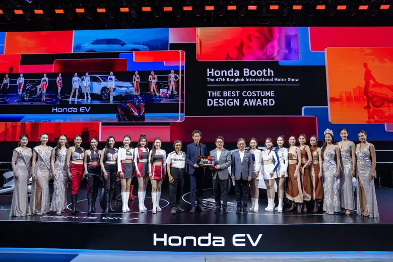 ฮอนด้า คว้า Best Costume Design Award จากงาน Motor Show 2026 ชูดีไซน์ที่สะท้อนไลฟ์สไตล์ที่หลากหลาย ภายใต้แนวคิด "Activating Life's Next Move"