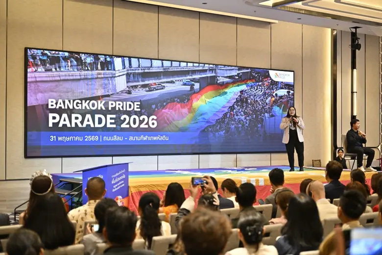 Countdown to "Bangkok Pride Festival 2026" Spectacular! A Pride flag stretching over 500 meters will wave across the city, transforming Silom Road into a vibrant rainbow avenue.