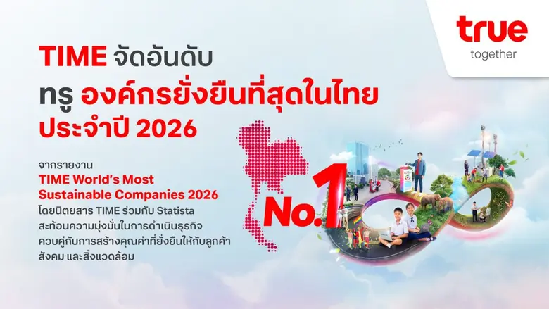 True Named Thailand's Most Sustainable Company of 2026 by TIME, Reinforcing Its Vision to Unite AI Innovation, Business Value and Sustainability to Drive Growth